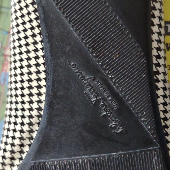 Salvatore Ferragamo Patent Houndstooth flat Sz. 9 - Picture 5 of 8